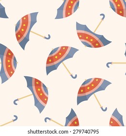 Umbrella , cartoon seamless pattern background
