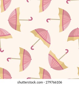 Umbrella , cartoon seamless pattern background