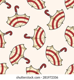Umbrella , cartoon seamless pattern background