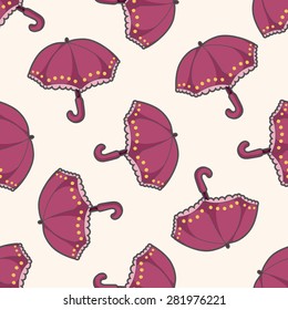 Umbrella , cartoon seamless pattern background