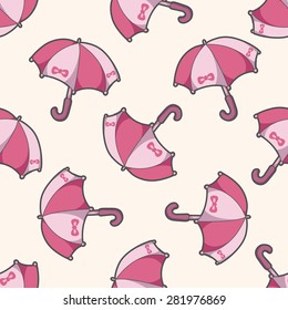 Umbrella , cartoon seamless pattern background