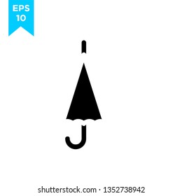 umbrella closed black icon. black style sign for mobile concept and web design. umbrella simple black vector icon. Symbol, logo illustration. Pixel perfect vector graphics