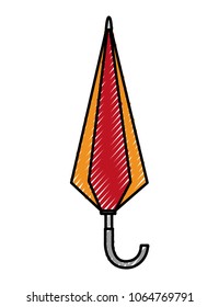 umbrella closed isolated icon