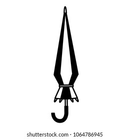umbrella closed isolated icon