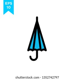 umbrella closed outline icon. linear style sign for mobile concept and web design. umbrella simple line vector icon. Symbol, logo illustration. Pixel perfect vector graphics