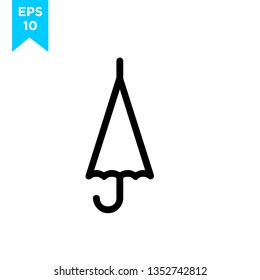 umbrella closed outline icon. linear style sign for mobile concept and web design. umbrella simple line vector icon. Symbol, logo illustration. Pixel perfect vector graphics