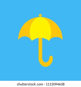 Umbrella closeup, umbrella vector icon