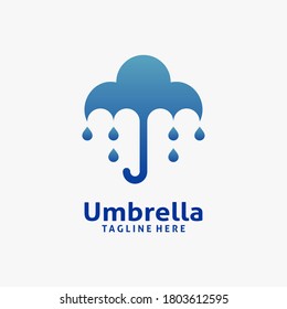 Umbrella cloud logo design inspiration