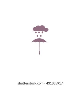 umbrella, cloud, rain, icon