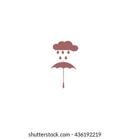 umbrella, cloud, rain, icon