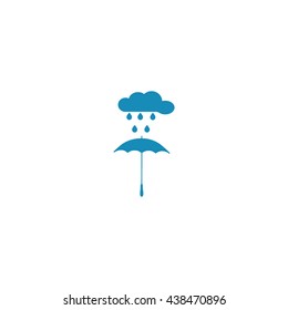 umbrella, cloud, rain, icon