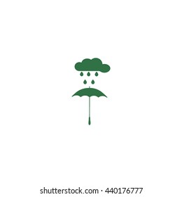 umbrella, cloud, rain, icon