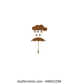 umbrella, cloud, rain, icon
