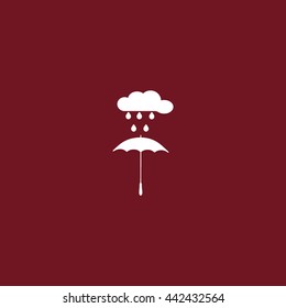 umbrella, cloud, rain, icon