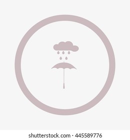 umbrella, cloud, rain, icon