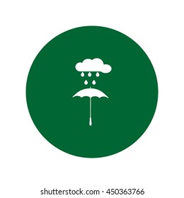 umbrella, cloud, rain, icon