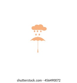 umbrella, cloud, rain, icon