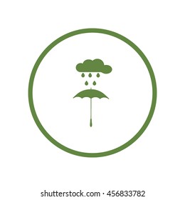 umbrella, cloud, rain, icon