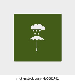 umbrella, cloud, rain, icon