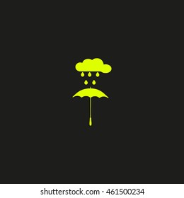 umbrella, cloud, rain, icon