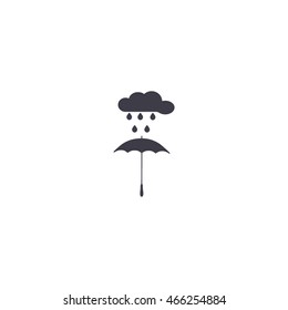 umbrella, cloud, rain, icon