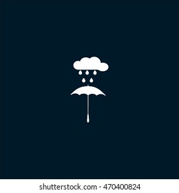 umbrella, cloud, rain, icon