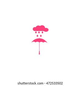 umbrella, cloud, rain, icon