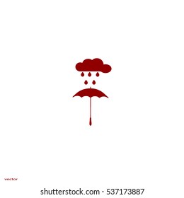 umbrella, cloud, rain, icon