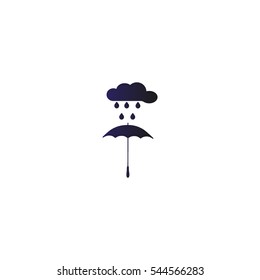 umbrella, cloud, rain, icon