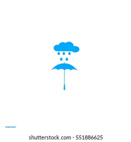 umbrella, cloud, rain, icon