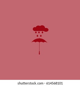 umbrella, cloud, rain, icon