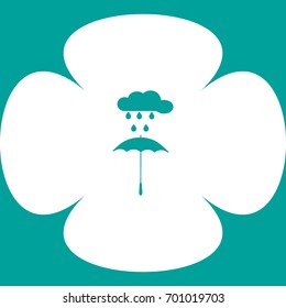 umbrella, cloud, rain, icon