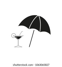 umbrella cocktail icons