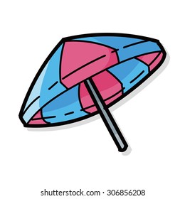 umbrella color doodle
