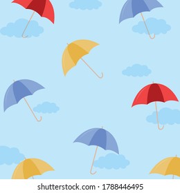 Umbrella Color Set. Umbrella Pattern