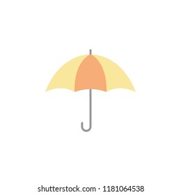 umbrella colored icon. Element of colored autumn icon for mobile concept and web apps. Colored umbrella icon can be used for web and mobile on white background