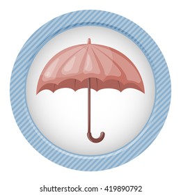 Umbrella colorful icon
