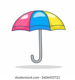 umbrella colorful for icon, umbrella simple style vector illustration 