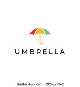 umbrella colorful logo vector modern simple sophisticated geometric concepts