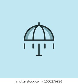 Umbrella Creative Outline Objective Modern Logo