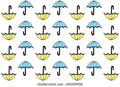 umbrella cute fun sober  unique designer modern vector clean simple editable pattern