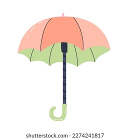 Umbrella in a cute modern flat style. Isolated on white background. Icon.