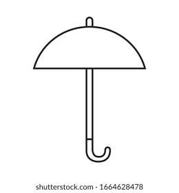 umbrella design, summer beach weather object meteorology parasol fashion accessory comfort and climate theme Vector illustration