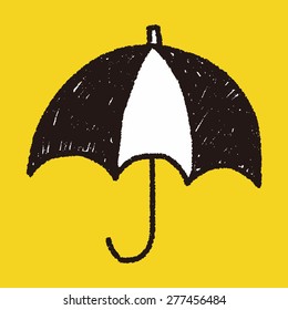 umbrella doodle drawing