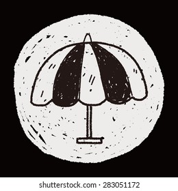 umbrella doodle drawing
