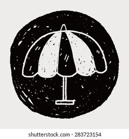 umbrella doodle drawing