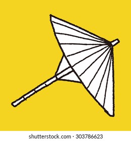 umbrella doodle drawing