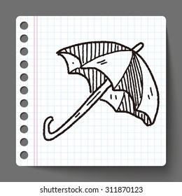 umbrella doodle drawing