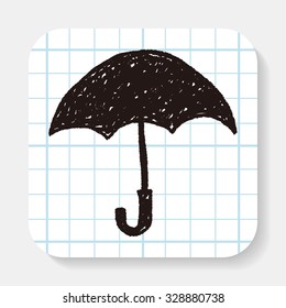 umbrella doodle drawing