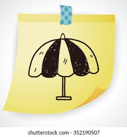 umbrella doodle drawing
